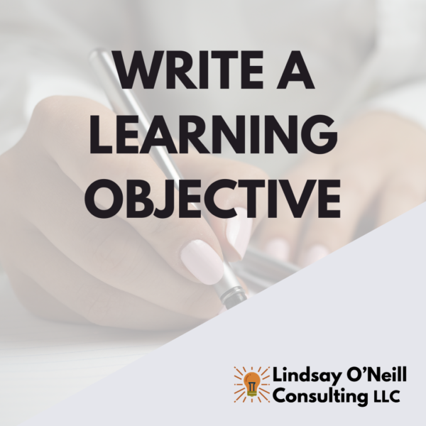 Write a Learning Objective