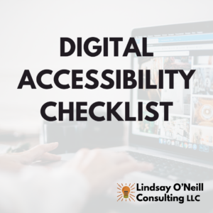 Digital Accessibility Checklist